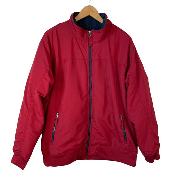 Duluth Trading Co Other - DULUTH TRADING Men's Full Zip Fleece Lined Jacket Red Sz Large Outdoor Gorpcore